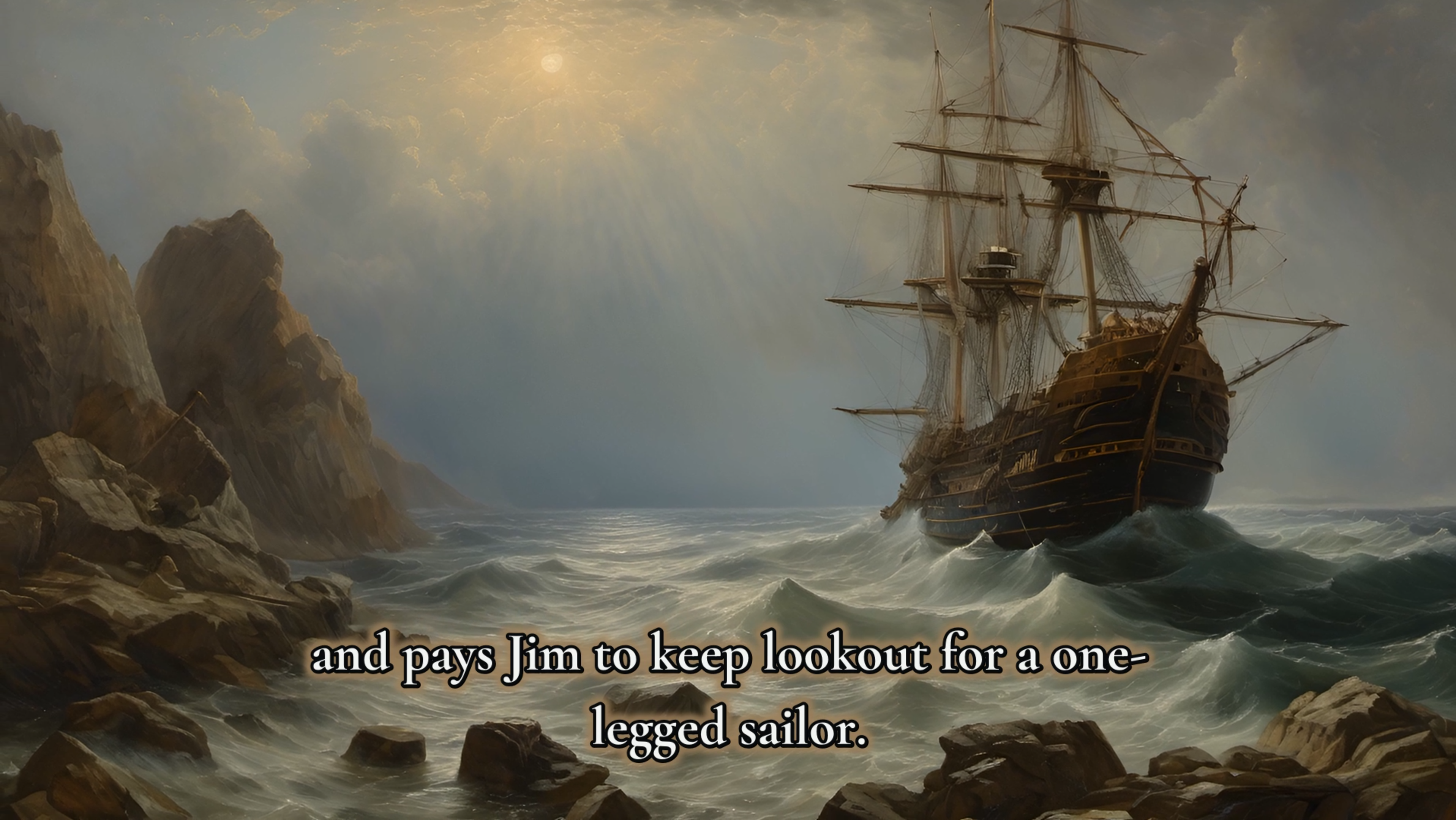 TowleVision frame showing an alternate caption style with emphasized highlighted text